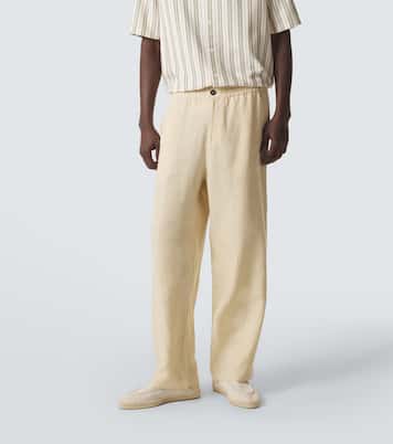 Ehnas linen straight pants | Le Kasha