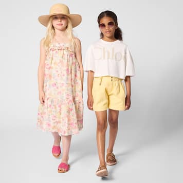 Robe en coton à fleurs | Chloé Kids