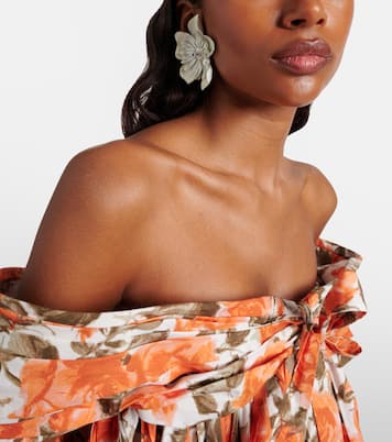 Floral clip-on earrings | Chloé