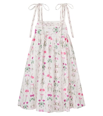 Floral cotton and linen dress | Petite Amalie  