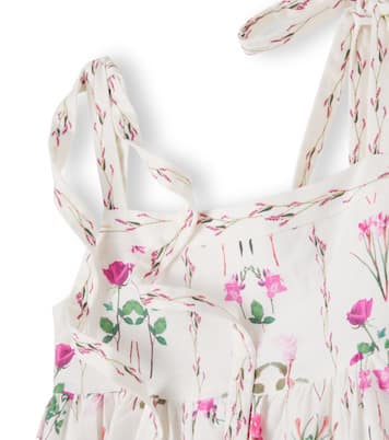 Floral cotton and linen dress | Petite Amalie  