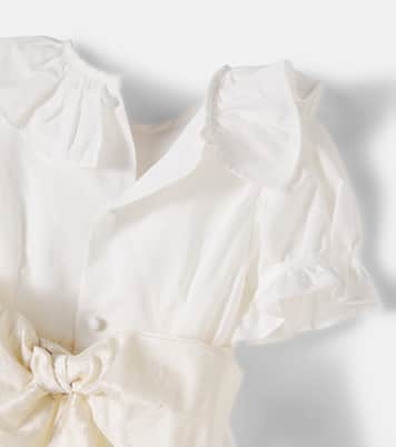 Vega belted linen and cotton dress | La Coqueta