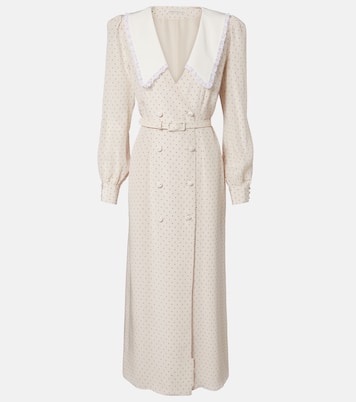 Polka-dot silk midi dress | Alessandra Rich