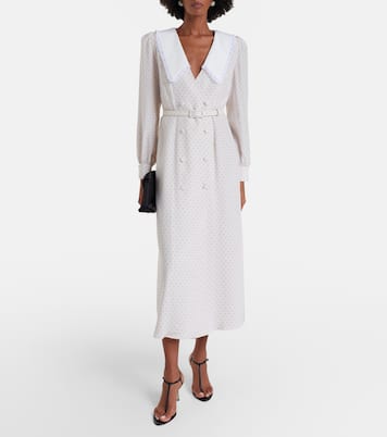 Polka-dot silk midi dress | Alessandra Rich