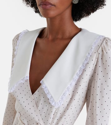 Polka-dot silk midi dress | Alessandra Rich