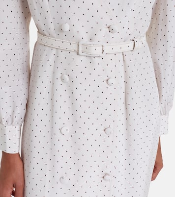 Polka-dot silk midi dress | Alessandra Rich