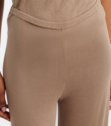 Pantalones rectos Esme en mezcla de seda | Aya Muse