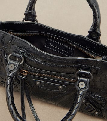 Le City Mini leather top-handle bag | Balenciaga