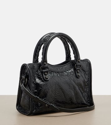 Le City Mini leather top-handle bag | Balenciaga