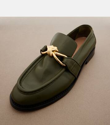 Astaire Knot leather loafers | Bottega Veneta