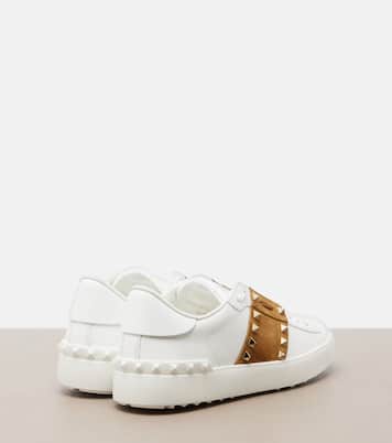 Zapatillas Rockstud de piel con ante | Valentino Garavani