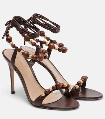 Pandawa beaded leather sandals | Gianvito Rossi