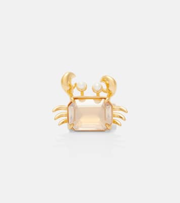 Crab embellished ring | Oscar de la Renta