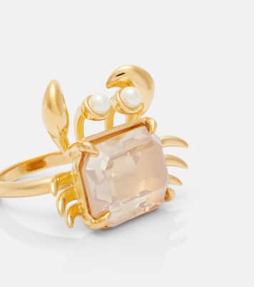 Crab embellished ring | Oscar de la Renta