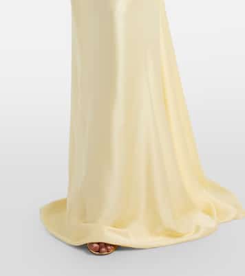 Nova Vixen scarf-detail satin bustier gown | Vivienne Westwood