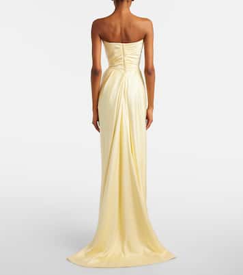 Nova Vixen scarf-detail satin bustier gown | Vivienne Westwood