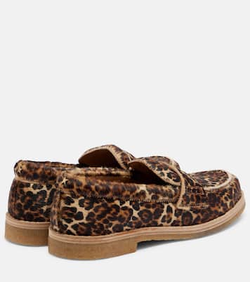 Jerry leopard-print calf hair penny loafers | Golden Goose
