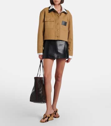 Skort aus Leder | Balenciaga