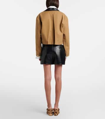 Skort aus Leder | Balenciaga