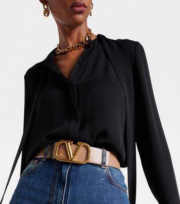 VLogo Signature 40 reversible leather belt | Valentino Garavani