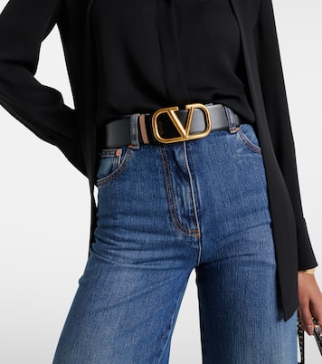 VLogo Signature 40 reversible leather belt | Valentino Garavani