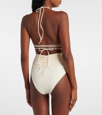 Haut de bikini triangle à fleurs | Magda Butrym