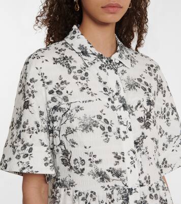 Robe longue Kate en coton à fleurs | Erdem