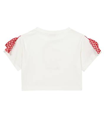 Embellished cotton T-shirt | Monnalisa