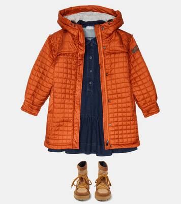 Cotton-blend denim dress | Il Gufo