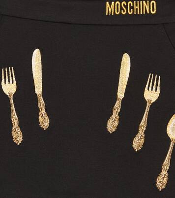 Jupe brodée à logo | Moschino Kids