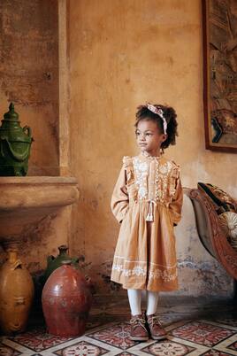 Kleid aus Baumwolle und Spitze | Louise Misha