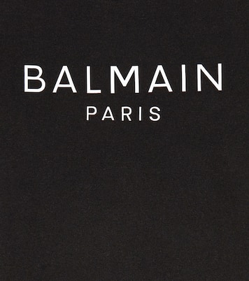 Logo cold shoulder dress | Balmain Kids