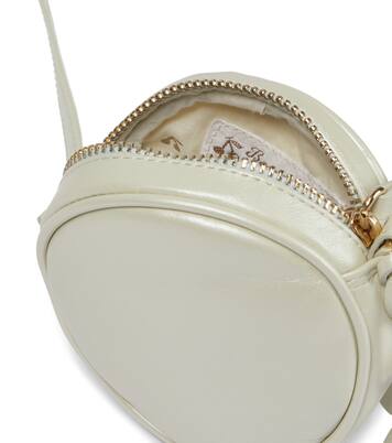 Minigomette leather shoulder bag | Bonpoint