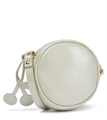 Minigomette leather shoulder bag | Bonpoint