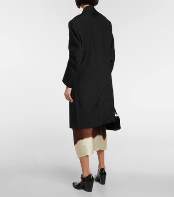 Bow-detail mohair coat | Prada