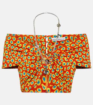 Bedrucktes Cropped-Top | Rabanne