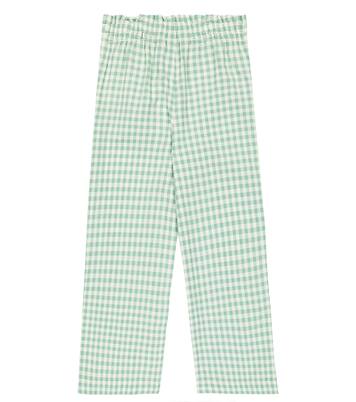 بنطلون من القطن بطبعات المربعات غينغهام | Polo Ralph Lauren Kids