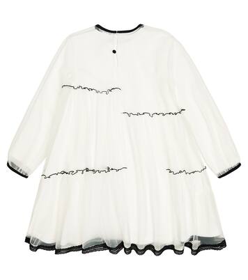 Tulle and cotton-blend jersey dress | Il Gufo