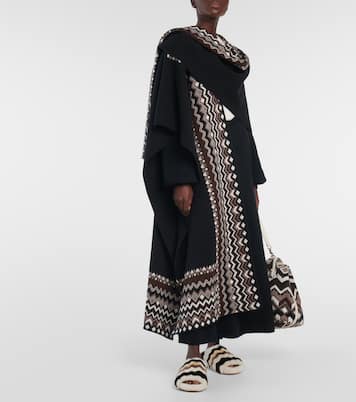 Saam chevron shearling slides | Chloé