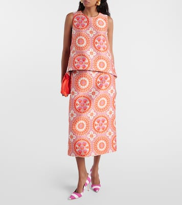 Pumps BB 90 in canvas a righe | Manolo Blahnik