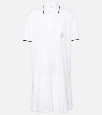 Pleated cotton polo dress | Brunello Cucinelli