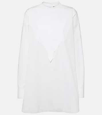 Bestickte Bluse aus Baumwollpopeline | Jil Sander