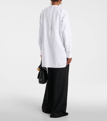 Bestickte Bluse aus Baumwollpopeline | Jil Sander