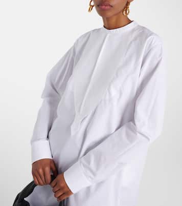 Bestickte Bluse aus Baumwollpopeline | Jil Sander