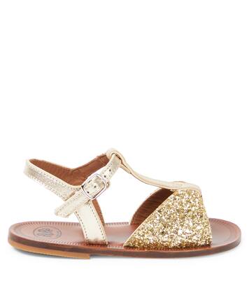 Glitter leather sandals | PèPè