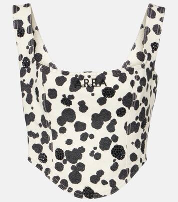 Bedrucktes Top aus Denim | Area