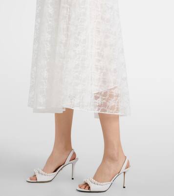 Sirene embellished leather sandals | Mach & Mach