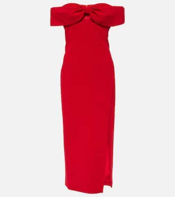 Robe midi en crêpe | Self-Portrait