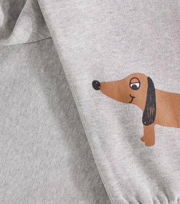 Dog printed cotton jersey sweatpants | Mini Rodini