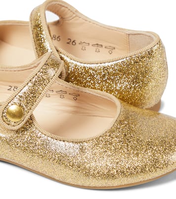 Daisy Baby glitter Mary Jane flats | Pom d'Api